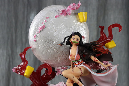 31cm Demon Slayer Kamado Nezuko Anime Girl Figura Modelo Gk Grande Estátua Meninos Coleção Decoração de Mesa Enfeite Brinquedos Presentes