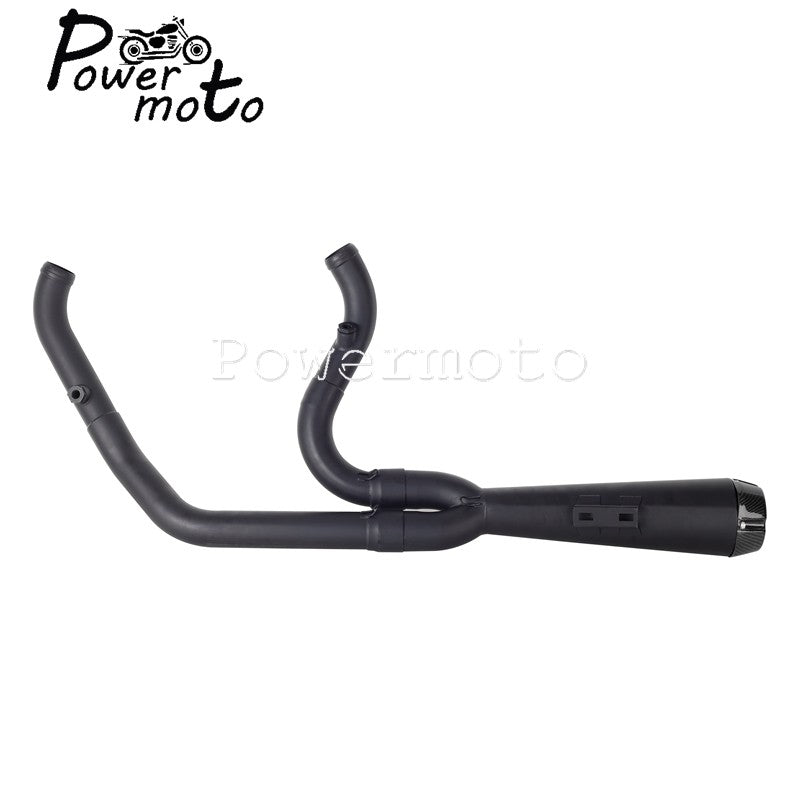 For Harley Softail Low Rider S ST EI Diablo Street Bob 2018-up 2-into-1 Motorcycle Complete Full System Exhaust Pipe Muffler