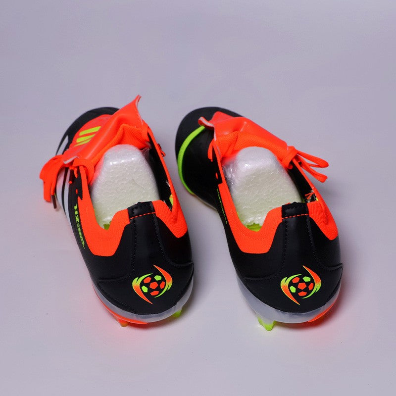 X-2502 Original Mens Football Boots for Kids Training Studded Fast Soccer Cleats Outdoor Non Slip Football Shoes for Man 35-45