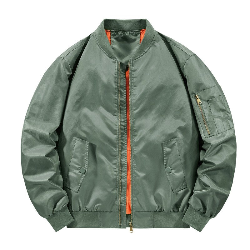 Spring Autumn Men's Bomber Jackets Fashion Men Retro MA-1 Pilot Zipper Coats Men Windbreaker Baseball Uniform Sports Jacket 6XL