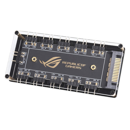 5V/3PIN ARGB Cable Splitter Hub ASUS AURA SYNC RGB Fan Hub Adapter SATA Power Extension Cable Adapter for Computer PC Cooler