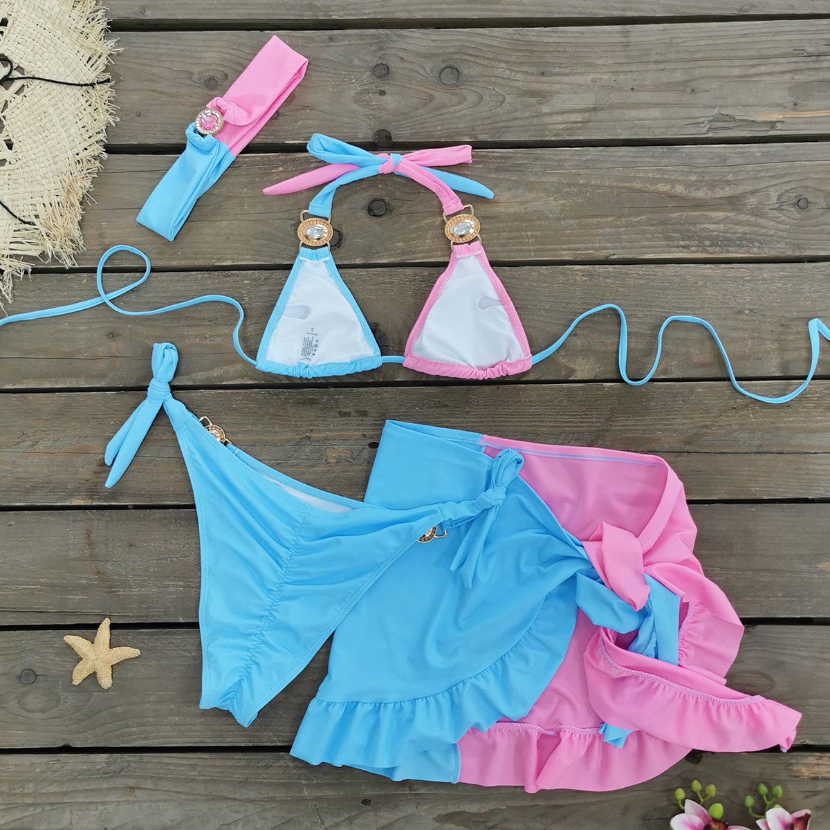 Brazilian Jewelled Rhinestones Diamond Bikini Women Swimwear Female Swimsuit Two-piece Bikini set Bather Bathing Suit Swim