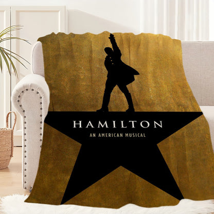 Classic Play Musical Blanket Plush Nap Sofa rug for Living Room H-Hamilton-ES Warm Office Bedroom Birthday Home Travel Kid Gifts