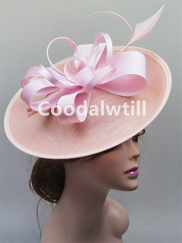 Wedding Mesh Fascinators for Women Tea Party Hat Kentucky Derby Headpiece Feather Fancy Hats Wedding Church Hatinator Headband