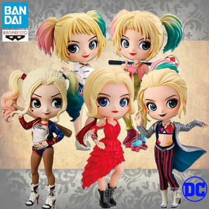 Bandai Autêntico Qposket Dc Hero Arlequina Coringa Mulher Maravilha Supergirl Boutique Modelo Artesanal Presentes Periféricos Colecionar Brinquedos