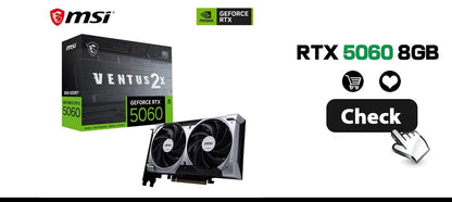 Placa de Vídeo MSI GeForce RTX 3060 VENTUS 2X 12G OC para Jogos 12GB GDDR6 192 bits HDMI DP PCI-E 4.0 8 pinos Desktop Placa de Vídeo Nova