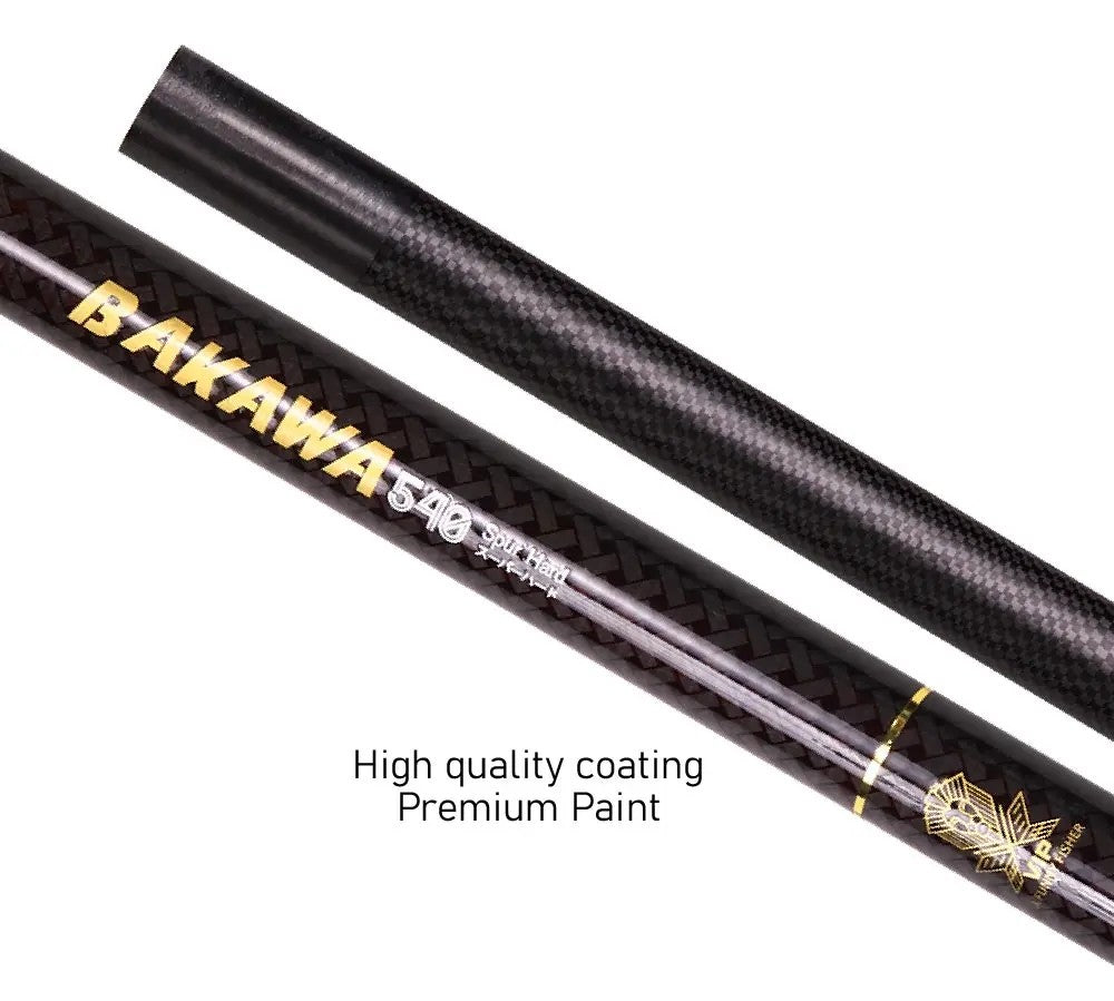 Vara de Pesca BAKAWA Stream Telescópica 3.6M/3.9M/4.5M/5.4M/6.3M/7.2M 100% Fibra de Carbono Pesca de Carpa em Água Doce Pesca de Viagem