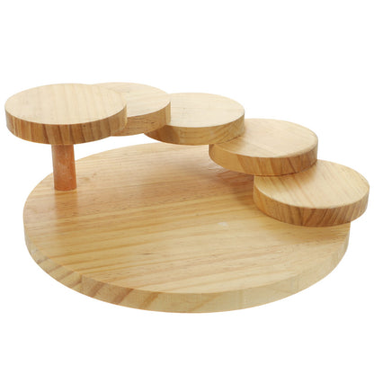 Steps Stairs Japanese Cuisine Sushi Boats Tray Seafood Tool Wooden Wood Restaurant Handmade Ship Sashimi Assorted Cold Dish