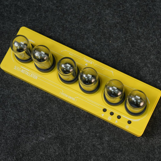 WIFI Control IPS Nixie Tube Alarm Clock with Colorful RGB Lights for Game Room Decoration.DIY Clock Faces and Pictures.Gift Idea