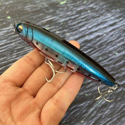 17g Surface Pencil Fishing Lures Walk the Dog Floating Wobbler Laser Artificial Bait for Trout Bass Seawater Swimbait Supplies