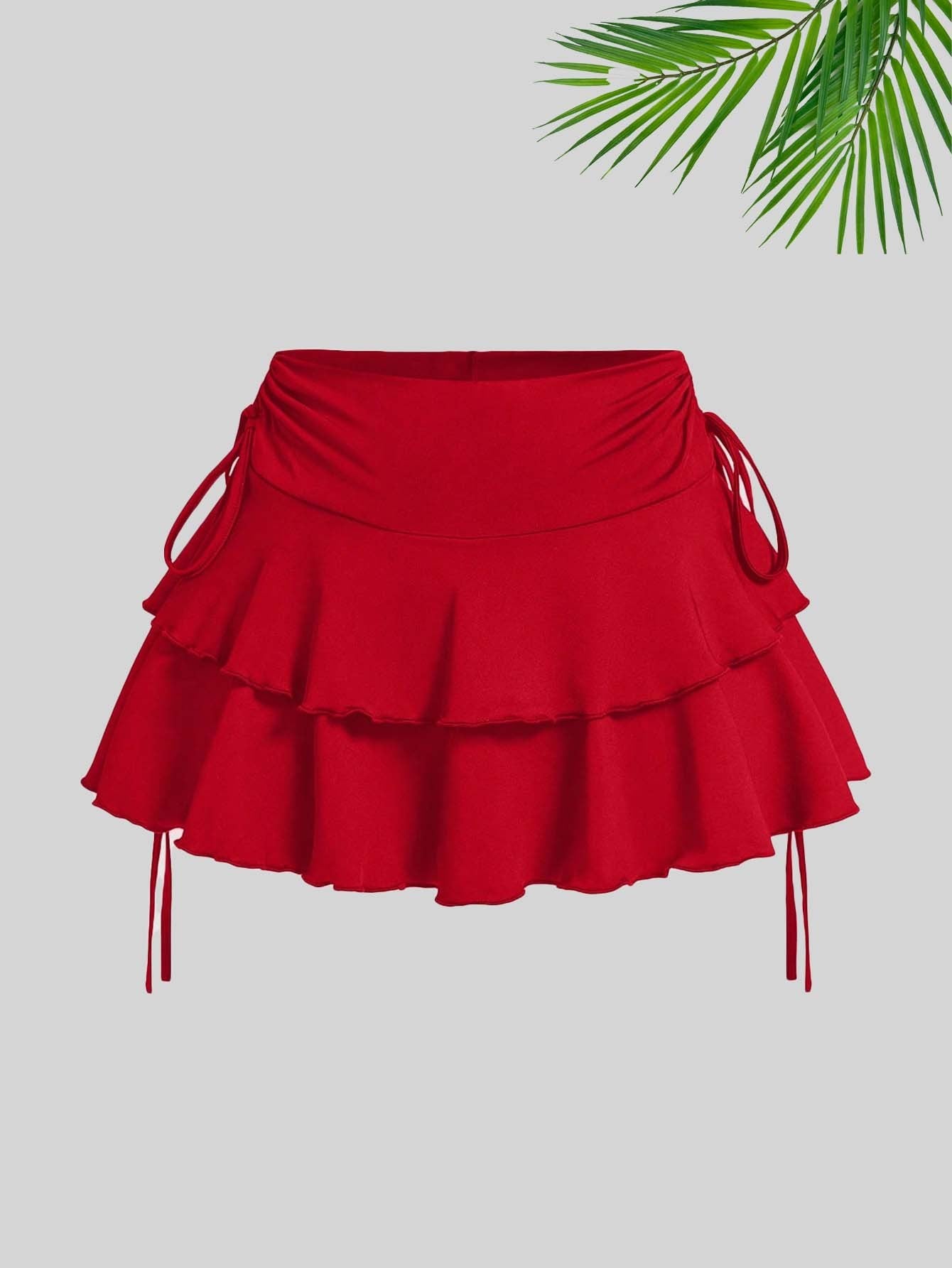 New fashion solid color casual versatile women's plus size skirt