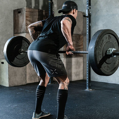 Summer Gym Fitness Sports Compression Shorts Mens Streatwear Quick Dry Jogger Quarter Short Pants Basketball Casual Trend Shorts