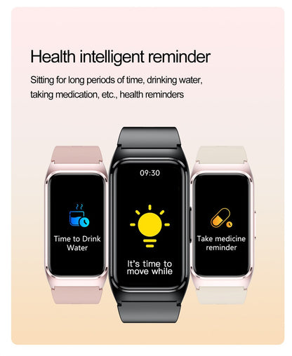 ECG+PPG Smart Watch Health Monitoring Blood Pressure Uric Acid Blood Fat bracelet Bluetooth Call Reminder Waterproof SmartWatch