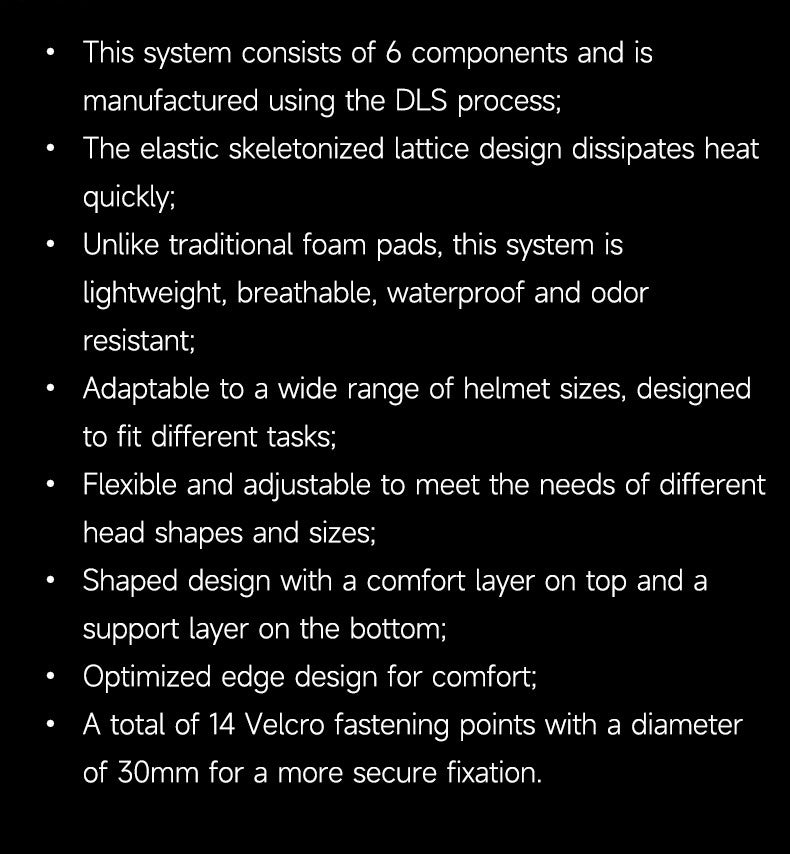 Tactical helmet polymer honeycomb 3D printed inner pad padding breathable hunting helmet accessories upgraded version