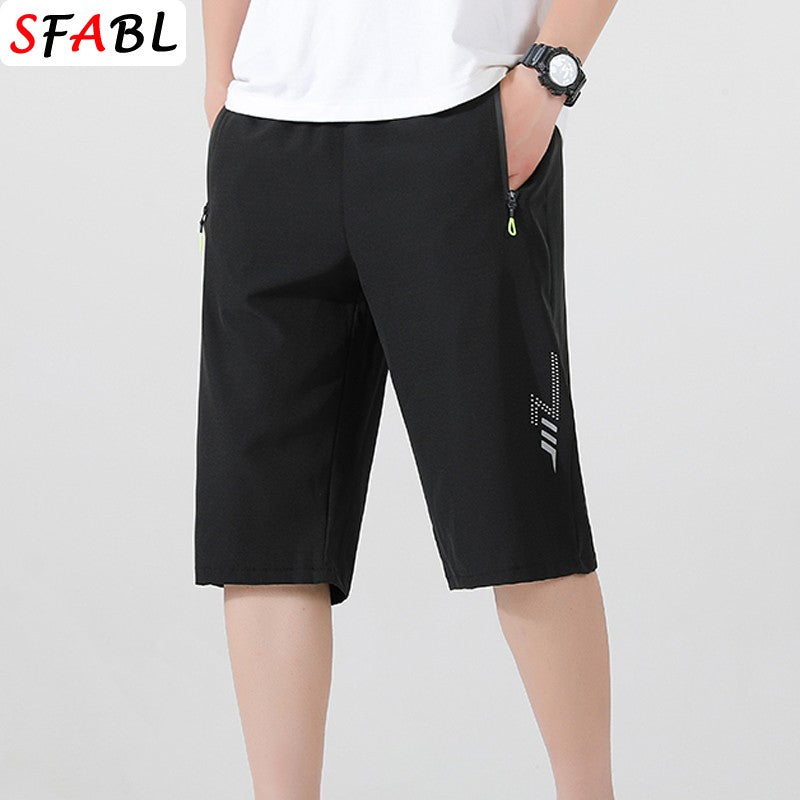 Sports Shorts Men Summer Quick-drying Breathable Drawstring Shorts Male Beach Short Pants for Men New Gym Fitness Bottom Summer