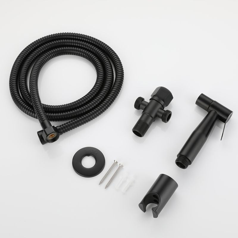 Pulverizador de bidê de banheiro portátil com válvula de latão, bidê de chuveiro de aço inoxidável, chuveiro higiênico, pulverizador de bidê de banheiro montado na parede