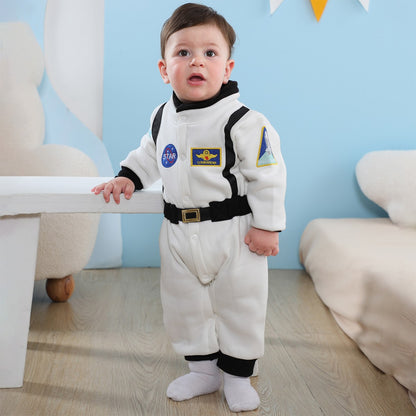Toddler Astronaut Costume Baby Boys Space Suit Rompers Infant Halloween Birthday Party Cosplay Fancy Dress Jumpsuit