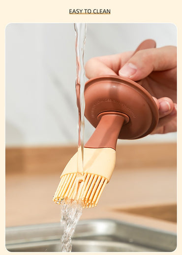 Silicone Oil Brush Temperature Resistant Oil Bottle Baking Pancake Barbecue Cooking Olive Oil BBQ Grilling Kitchen Gadget