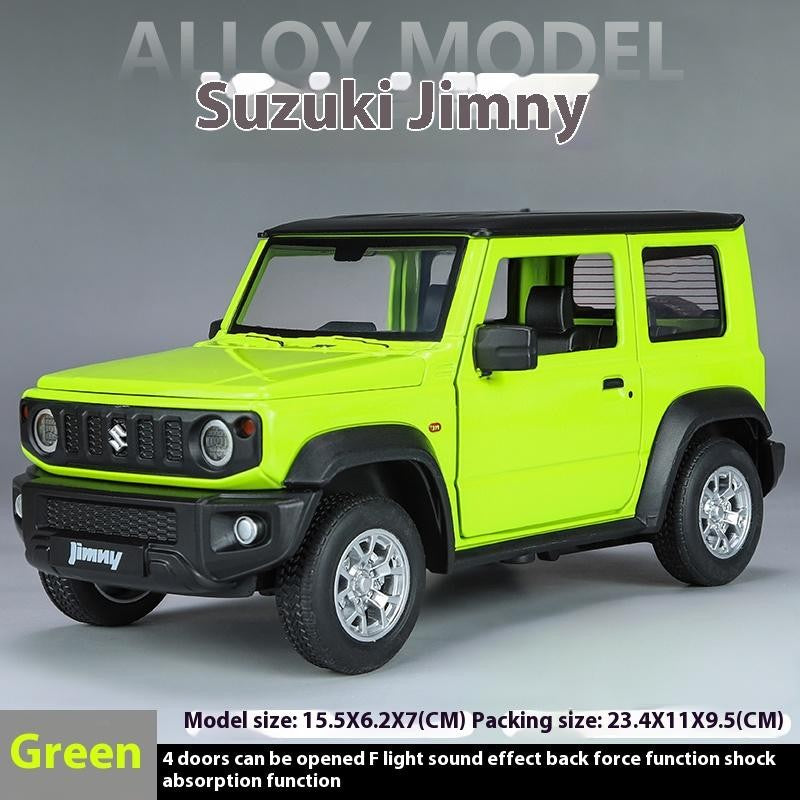 Miniaturas 1/24 Suzuki Jimny SUV Liga Off Road Modelo Diecast Puxar para Trás Brinquedo Infantil Presente Para Crianças Presente de Aniversário Para Namorado