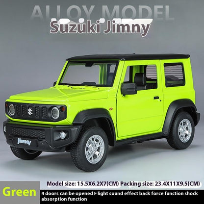Miniaturas 1/24 Suzuki Jimny SUV Liga Off Road Modelo Diecast Puxar para Trás Brinquedo Infantil Presente Para Crianças Presente de Aniversário Para Namorado