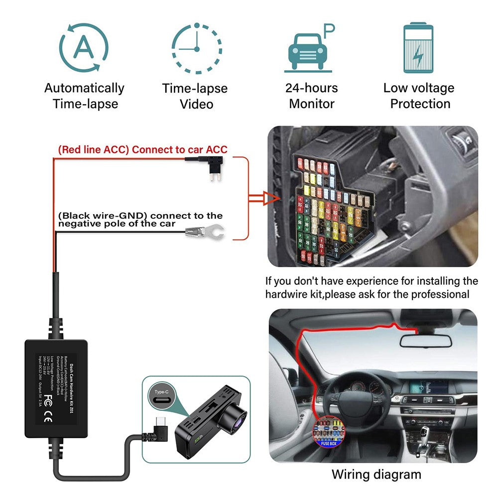 4 Channel Dash Cam 360° Car Video Recorder Black Box with Night Vision 24/7 Parking Monitor G-Sensor Loop Recording auto parts