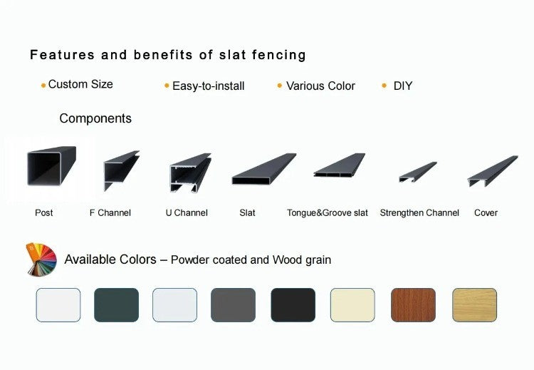 Painel de Cerca de Alumínio à Prova de Ferrugem - Barreira de Segurança para Jardim/Quintal com Pintura Eletrostática a Pó | Fácil Instalação