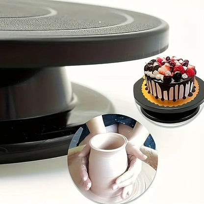 Bandeja Giratória para Bolo de 11 Polegadas Ferramenta de Cozimento DIY Suporte Rotativo para Decoração de Bolos Acessórios de Cozinha de Plástico Mesa Giratória para Pintura