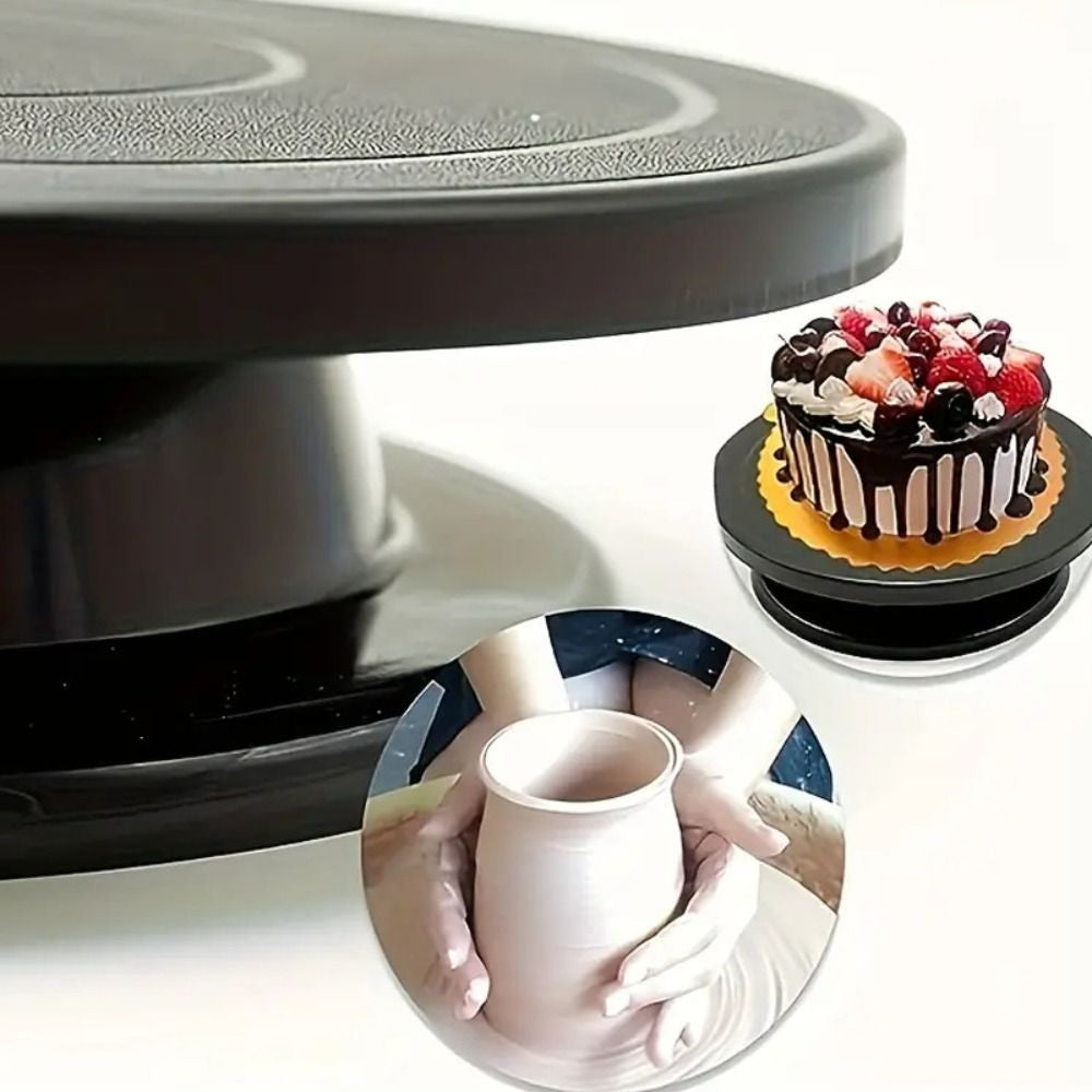 Bandeja Giratória para Bolo de 11 Polegadas Ferramenta de Cozimento DIY Suporte Rotativo para Decoração de Bolos Acessórios de Cozinha de Plástico Mesa Giratória para Pintura