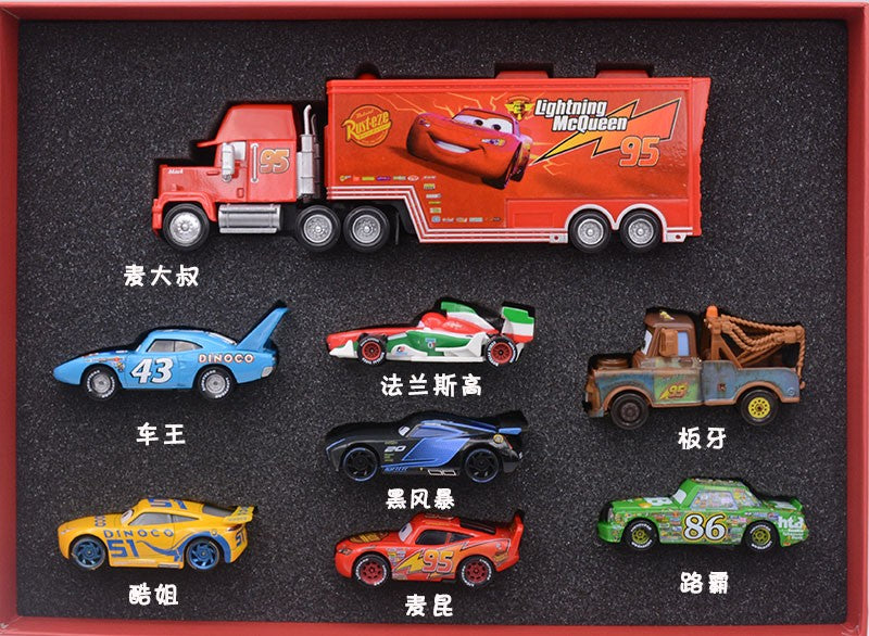 Disney Pixar Carros 1:55 Liga Fundido Caminhão Modelo - McQueen Mater Mack Tio Radiator Springs Cidade Natal Aniversário Presente
