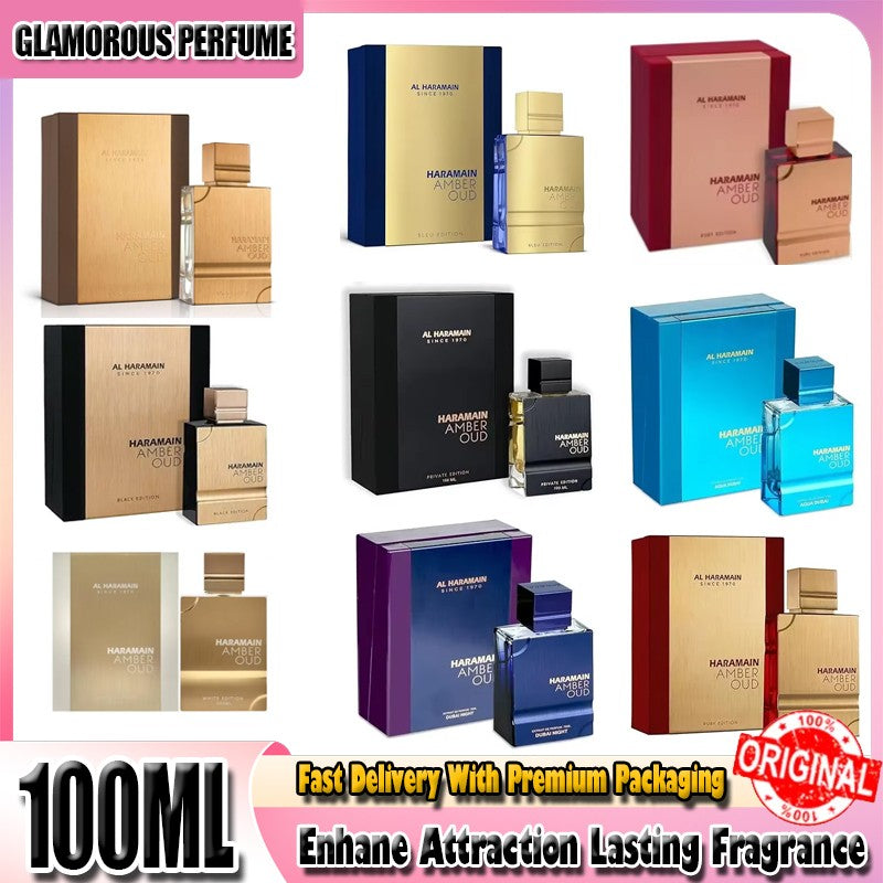 60ml Original Amber Oud Gold Edition Arabian Perfume High Quality Noble Lady Fragrance Spray Pheromones Attract Men Cologne