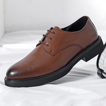 Classic Brogue Office Leather Shoes Men Casual Business Leather Shoes Korean Formal Oxford Men's Dress Shoes