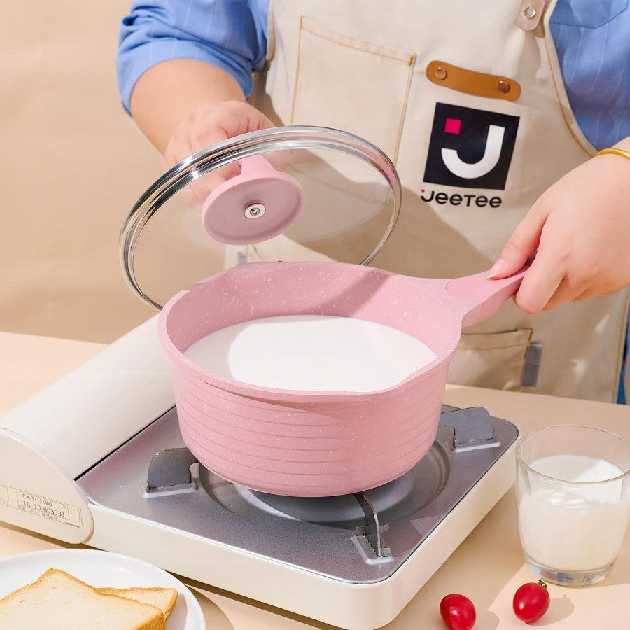 Panelas e Frigideiras Rosa Antiaderente Conjunto de Utensílios de Cozinha Saudáveis de 23 Peças Conjunto de Cozinha por Indução Frigideiras Rosa Panelas de Molho Refogados e