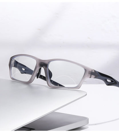 Sports Bifocal Reading Glasses Man Photochromic Anti-blue Light +1.0 To +4.0 TR90 Frame Eyeglasses High Quality Eyewear Readers
