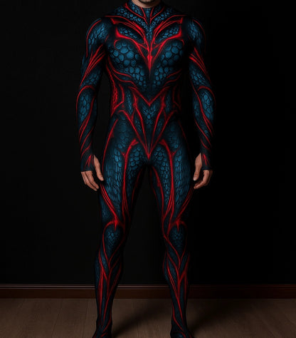 Halloween Lizard Bodysuit Men's Unique Muscle Series Holiday Jumpsuit Carnival Costume Adult Roleplay Party Masquerade Ball Set