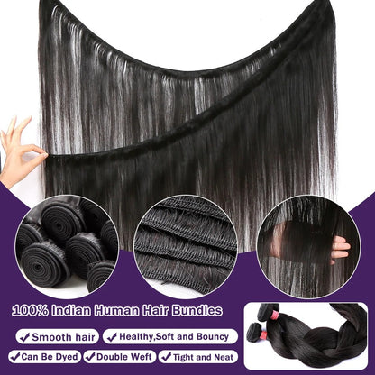 Rosabeauty 30 32 40 Polegadas Pacotes 1 2 3 4 5 Liso Osso Brasileiro Cabelo Humano Remy Pacotes Extensões Tissage Para Mulheres