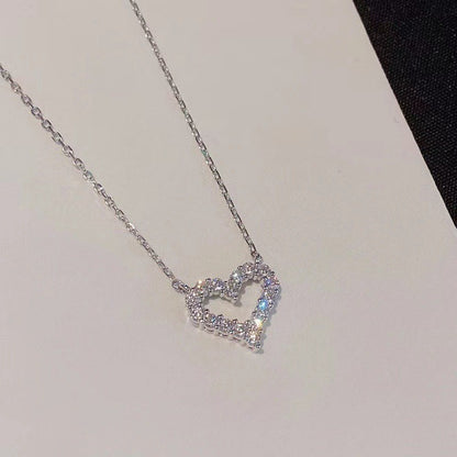 9 Peças Colares Simples Tipo Choker para Mulheres Moda Coração Amor Estrela Pingente Colar Camadas Joias Presente Europeu e Americano 2024