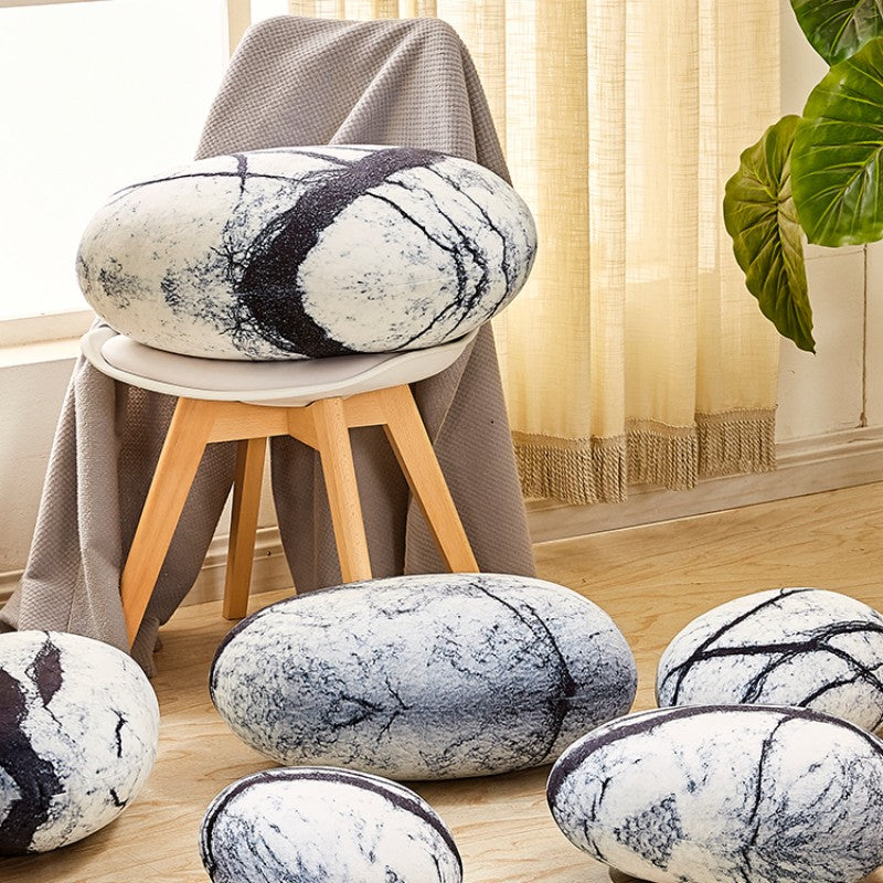 Large Stuffed Rocks Stone Pillows Home Decoration Pebble Living Throw Pillows