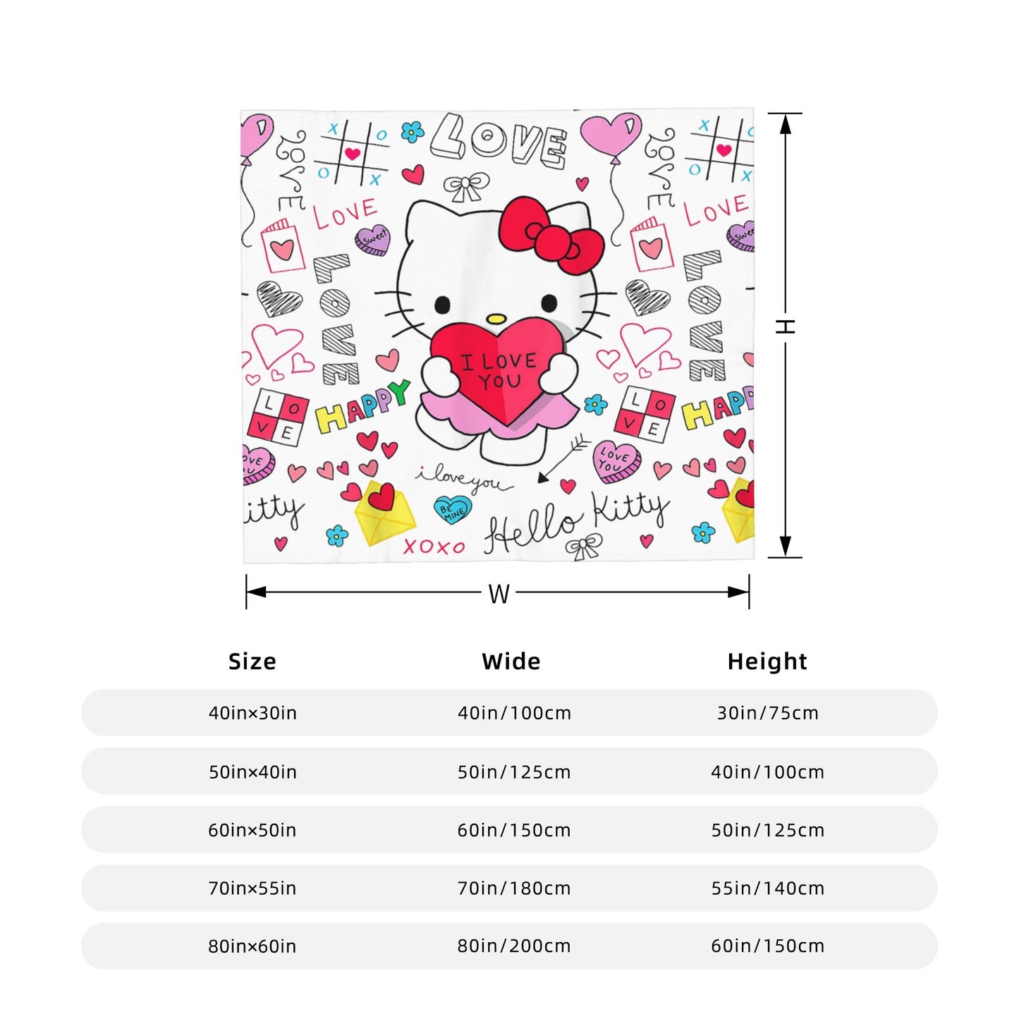 Hello Kitty Passeia de Bicicleta Pelúcia Cobertores Ótimas Mantas para Sofá Cama Sala de Estar 150*125cm Colcha