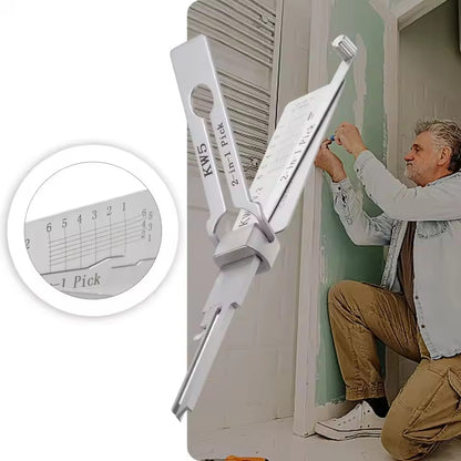 SS001 Stainless Steel Precision Tool 2 In 1 Key Decoder Hook & Pick Set O-ring Pickup Hand Tool Kit Maintenance Repair Tool Set