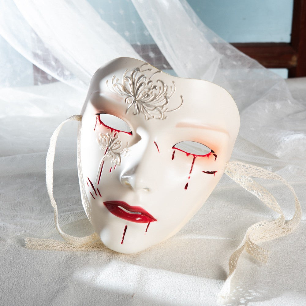 Mask Retro Hand Drawing Fashion Men and Women SameStyle Ancient Style Adult Style Hanfu Props Ball Party Secret Room Accessories