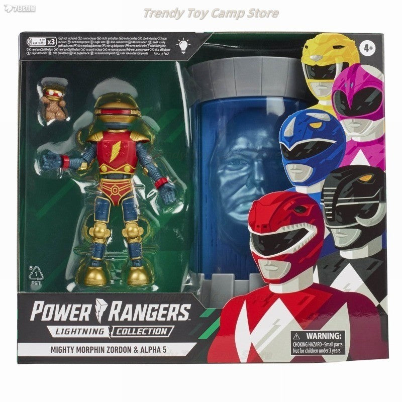 ?Em Estoque?Power Rangers Coleção Lightning Série Sato & Alpha Conjunto Limitado Boneco Articulado de 6 polegadas Coleção de Presente
