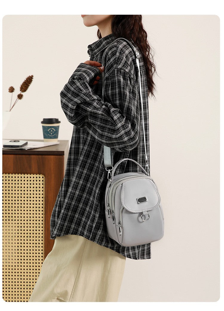 Small Canvas Women's Crossbody Bag Fashionable High-End Shoulder Handbag Large Capacity Space for Stylish Storage