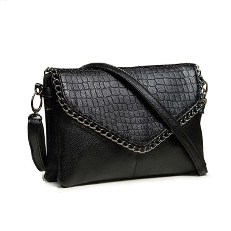 Niche Design Chain Solid-Color New Style Women's Crossbody & Shoulder Bag