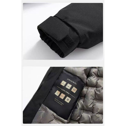 Conjunto de Terno de Pesca Masculino de Inverno 2025, Novo, Quente, Jaqueta Grossa Corta-Vento para Atividades ao Ar Livre, Calças de Algodão Quentes Resistentes ao Frio e à Neve