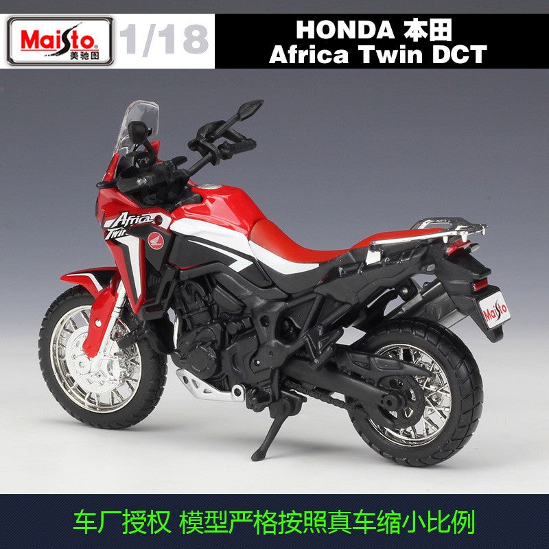 Maisto 1:18 Honda Africa Twin Dct Modelo de Liga de Motocicleta Simulada