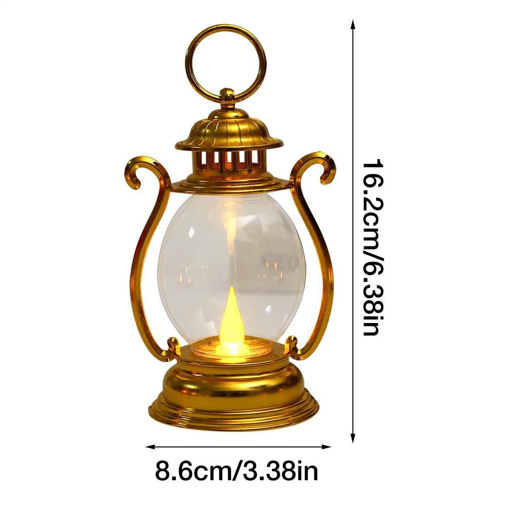 Led Retro Glowing Pony Lantern 2025 Christmas Halloween Simulation Cande Light Lamp Party Supplies Home Decorations