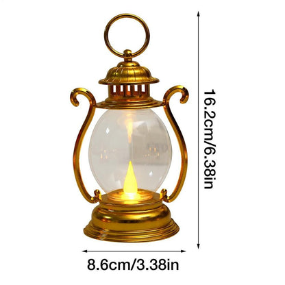 Led Retro Glowing Pony Lantern 2025 Christmas Halloween Simulation Cande Light Lamp Party Supplies Home Decorations