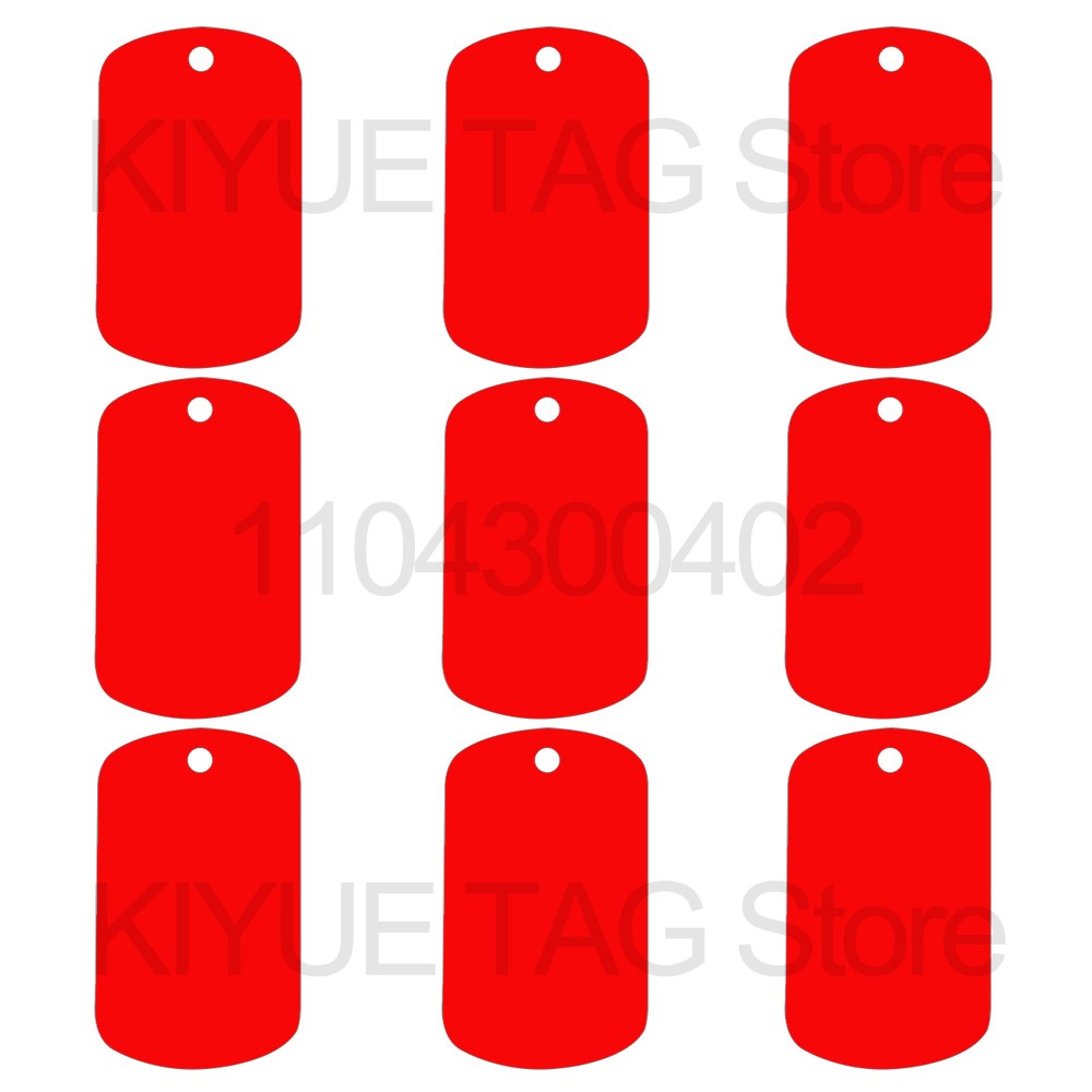 Wholesale 100Pcs Stamping Blanks Aluminum Tags Nameplate Engraving Keychain Crafts Military Tag Dog ID Tags Personalized Signs