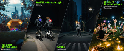 Wurkkos HD03 680LM Mini Clip Light USB C Rechargeable Pocket Flashlight Spotlight/Floodlight Portable EDC RGB Torch with Magnet