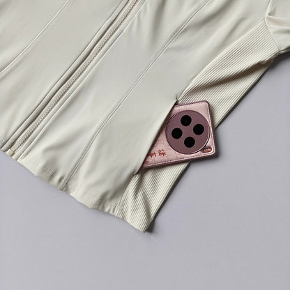 Women's Stand-up Collar Long Sleeve Zipper Jacket for Running Cycling Outdoor Pilates Yoga Fitness Slim Fit Autumn/Winter